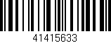 Código de barras (EAN, GTIN, SKU, ISBN): '41415633'