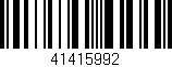 Código de barras (EAN, GTIN, SKU, ISBN): '41415992'