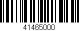 Código de barras (EAN, GTIN, SKU, ISBN): '41465000'