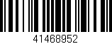 Código de barras (EAN, GTIN, SKU, ISBN): '41468952'