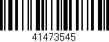 Código de barras (EAN, GTIN, SKU, ISBN): '41473545'