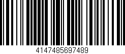 Código de barras (EAN, GTIN, SKU, ISBN): '4147485697489'