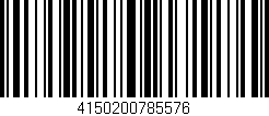 Código de barras (EAN, GTIN, SKU, ISBN): '4150200785576'