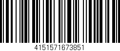 Código de barras (EAN, GTIN, SKU, ISBN): '4151571673851'