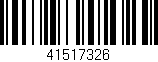 Código de barras (EAN, GTIN, SKU, ISBN): '41517326'