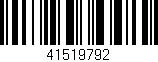 Código de barras (EAN, GTIN, SKU, ISBN): '41519792'