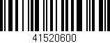 Código de barras (EAN, GTIN, SKU, ISBN): '41520600'