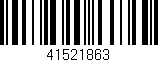 Código de barras (EAN, GTIN, SKU, ISBN): '41521863'