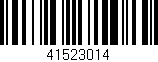 Código de barras (EAN, GTIN, SKU, ISBN): '41523014'