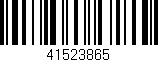 Código de barras (EAN, GTIN, SKU, ISBN): '41523865'