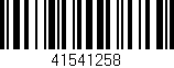 Código de barras (EAN, GTIN, SKU, ISBN): '41541258'