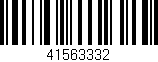 Código de barras (EAN, GTIN, SKU, ISBN): '41563332'