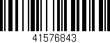 Código de barras (EAN, GTIN, SKU, ISBN): '41576843'
