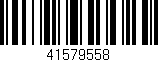 Código de barras (EAN, GTIN, SKU, ISBN): '41579558'