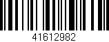 Código de barras (EAN, GTIN, SKU, ISBN): '41612982'