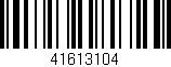 Código de barras (EAN, GTIN, SKU, ISBN): '41613104'