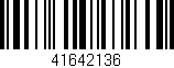 Código de barras (EAN, GTIN, SKU, ISBN): '41642136'