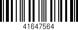 Código de barras (EAN, GTIN, SKU, ISBN): '41647564'