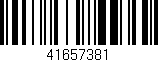 Código de barras (EAN, GTIN, SKU, ISBN): '41657381'