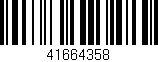 Código de barras (EAN, GTIN, SKU, ISBN): '41664358'