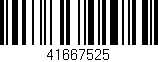 Código de barras (EAN, GTIN, SKU, ISBN): '41667525'
