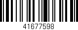 Código de barras (EAN, GTIN, SKU, ISBN): '41677598'