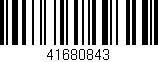 Código de barras (EAN, GTIN, SKU, ISBN): '41680843'