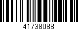 Código de barras (EAN, GTIN, SKU, ISBN): '41738088'