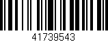 Código de barras (EAN, GTIN, SKU, ISBN): '41739543'