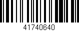 Código de barras (EAN, GTIN, SKU, ISBN): '41740640'