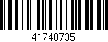 Código de barras (EAN, GTIN, SKU, ISBN): '41740735'