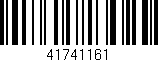 Código de barras (EAN, GTIN, SKU, ISBN): '41741161'