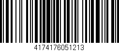 Código de barras (EAN, GTIN, SKU, ISBN): '4174176051213'