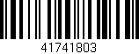 Código de barras (EAN, GTIN, SKU, ISBN): '41741803'