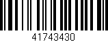 Código de barras (EAN, GTIN, SKU, ISBN): '41743430'