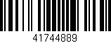 Código de barras (EAN, GTIN, SKU, ISBN): '41744889'
