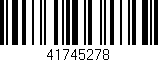 Código de barras (EAN, GTIN, SKU, ISBN): '41745278'