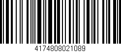 Código de barras (EAN, GTIN, SKU, ISBN): '4174808021089'