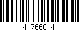 Código de barras (EAN, GTIN, SKU, ISBN): '41766814'
