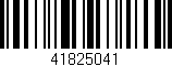 Código de barras (EAN, GTIN, SKU, ISBN): '41825041'