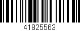 Código de barras (EAN, GTIN, SKU, ISBN): '41825563'