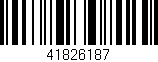 Código de barras (EAN, GTIN, SKU, ISBN): '41826187'