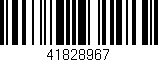 Código de barras (EAN, GTIN, SKU, ISBN): '41828967'