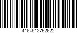 Código de barras (EAN, GTIN, SKU, ISBN): '4184913752822'