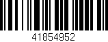 Código de barras (EAN, GTIN, SKU, ISBN): '41854952'