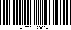 Código de barras (EAN, GTIN, SKU, ISBN): '4187911708341'