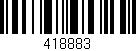 Código de barras (EAN, GTIN, SKU, ISBN): '418883'