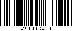 Código de barras (EAN, GTIN, SKU, ISBN): '4193910244278'