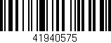 Código de barras (EAN, GTIN, SKU, ISBN): '41940575'