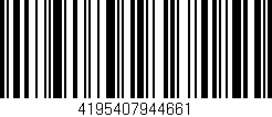 Código de barras (EAN, GTIN, SKU, ISBN): '4195407944661'